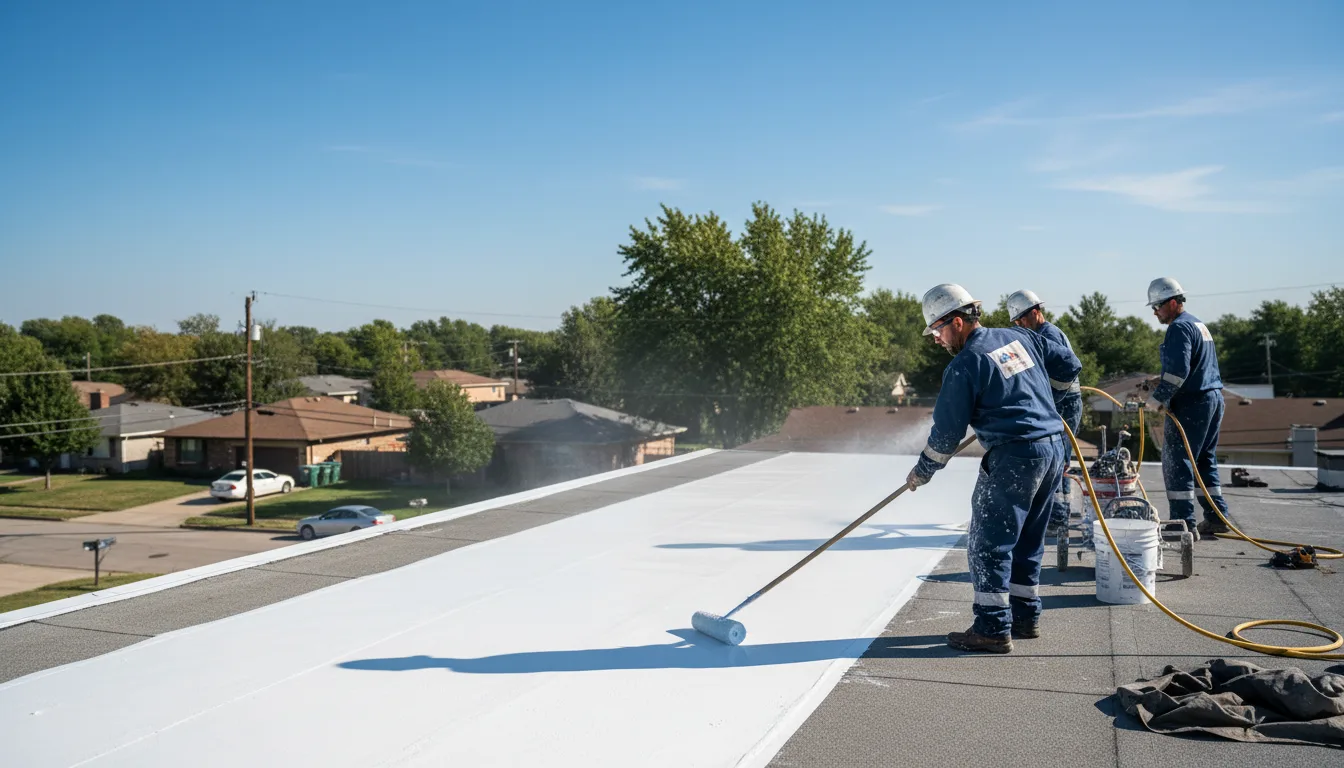 Commercial roof coating in Oakland, RI near me